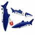 Advanced Silicone Shark Design Flash Drive U Disk USB 2 0   Blue 8G 