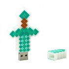Advanced Silicone Sword Design Flash Drive U Disk USB 2 0   Blue 32G