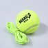 Advanced Tennis Training Device Rubber Bouncy Tennis Ball with Elastic Rope Exercise Trainer yellow