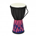 African Djembe Drum Percussion Hand Drum Circle Instrument 4'' Percussion Djembe Hand Drum African Drum Blue flame-4 inches
