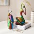 African Sculpures Women Statue Figurines Table Display Ornaments for Home Decoration Type B