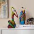 African Sculpures Women Statue Figurines Table Display Ornaments for Home Decoration Type B