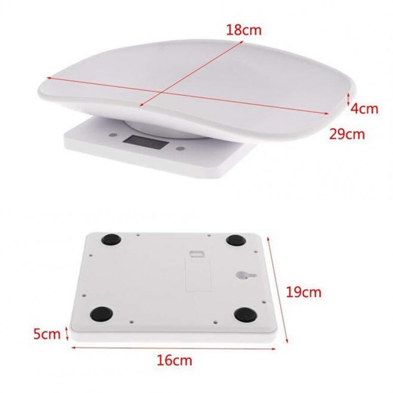 10kg Electronic Scale High Precision Dog Cat Animal Pet Electronic Balance New-Born Weighing Tools With Tray 