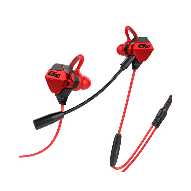 G10 Earphone Wired Gaming Headset In-ear Earbuds With Microphone Noise Reduction Stereo Sound Support Call Conversation 
