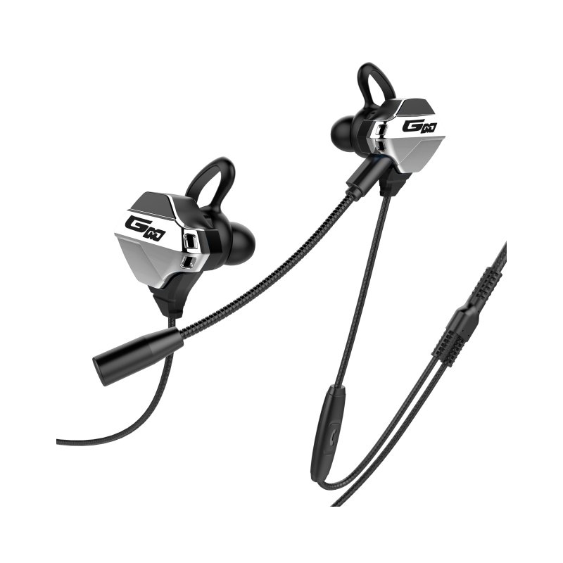 G10 Earphone Wired Gaming Headset In-ear Earbuds With Microphone Noise Reduction Stereo Sound Support Call Conversation 