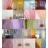 Ainest 1 x Fringe Crystal Beads String Curtain Tassel Door Window Room Divider 18 Color Sliver Gray