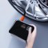 Air Compressor Pump Handheld Smart LCD Display Tire Inflator Household Portable Cordless Electric Pump Black
