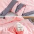 Air Condition Quilt Breathable Simple Summer Quilt for Home Beds Sleeping pink 150 200cm