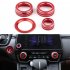 Air Conditioning Knob Cover Vol Button AC Switch Temperature Climate Control Engine Start Stop Rings for Honda CRV 17 19