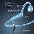Air Conduction Headset Bluetooth 5 1 In ear Stereo Headphones Waterproof Sports Earphones White