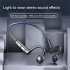 Air Conduction Headset  Bluetooth 5 1 In ear Stereo Headphones Waterproof Sports Earphones black