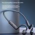 Air Conduction Headset  Bluetooth 5 1 In ear Stereo Headphones Waterproof Sports Earphones black