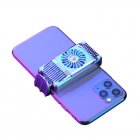 Air Cooler Mobile Phone Fast Radiator For Android IOS <span style='color:#F7840C'>Smartphone</span> Cooling Fan Silver
