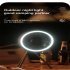 Air Cooling Fan 10000mah Battery Capacity Multifunction Home Appliances Usb Chargeable Desk Tripod Stand Ceiling Fan With Night Light Gray