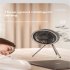 Air Cooling Fan 10000mah Battery Capacity Multifunction Home Appliances Usb Chargeable Desk Tripod Stand Ceiling Fan With Night Light Gray