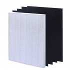 Air Filter Element Set for HEPA Air Filter Screen+ 4 Replacement Activated Carbon Filters Winix 115115  white