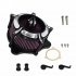 Air Filter Motorcycle Turbine Spike Intake Air Cleaner Filter System black
