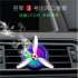 Air Freshener Car Air Perfume Mini Conditioning Vent Outlet Perfume Clip  No  8 with lights  deep sea blue 