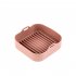 Air Fryer Grill  Plate Food grade Silica Gel Tray For Baking Cooking Kitchen Accessories Brown Square large