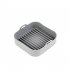Air Fryer Grill  Plate Food grade Silica Gel Tray For Baking Cooking Kitchen Accessories Pink Square large