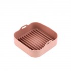 Air Fryer Grill  Plate Food grade Silica Gel Tray For Baking Cooking Kitchen Accessories Brown Square large