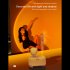 Air Humidifier Sunset Atmosphere Lamp USB Rechargeable LED Projector Lamps Multi Functional Air Purifier Desk Bedside Night Lights For Sleeping Relaxing Mood Di