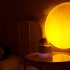 Air Humidifier Sunset Atmosphere Lamp USB Rechargeable LED Projector Lamps Multi Functional Air Purifier Desk Bedside Night Lights For Sleeping Relaxing Mood Di