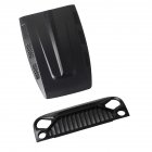 Air Inlet Grille Front Face+Engine Hood Cover for 1/10 RC Rock Crawler Axial SCX10 D90 Jeep Tamiya CC01 Car Shell Part 1 set