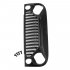 Air Inlet Grille Front Face for 1 10 RC Rock Crawler Axial SCX10 Jeep Wrangler  black