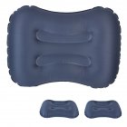Air Pillow Outdoor Camping Indoor Inflatable Pillow Waist Pillow dark blue