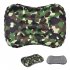 Air Pillow Outdoor Camping Indoor Inflatable Pillow Waist Pillow Camouflage green