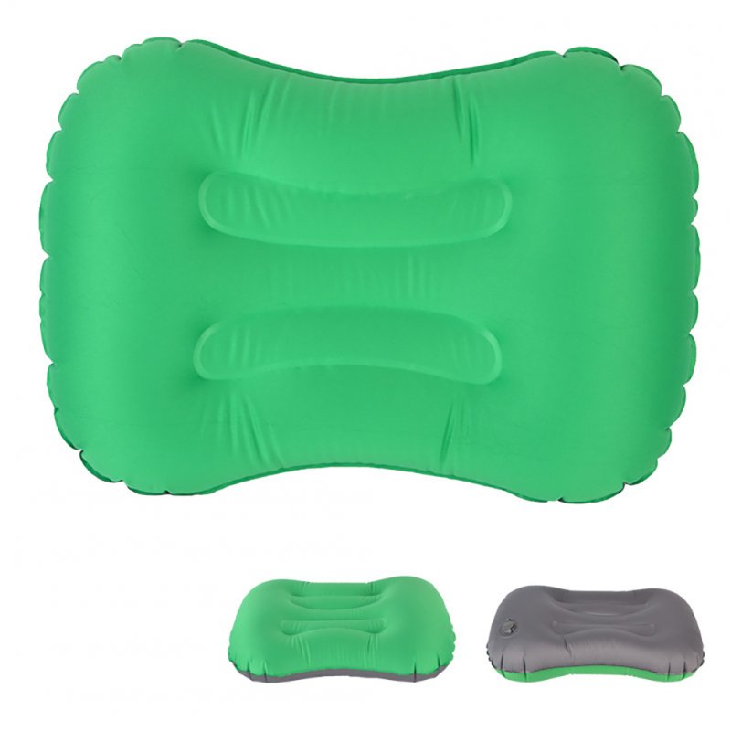 Air Pillow Outdoor Camping Indoor Inflatable Pillow Waist Pillow Emerald