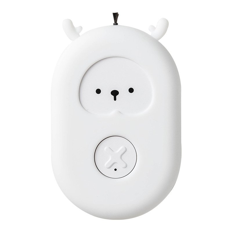 Air Purifier Household USB Charging Negative Ion Air Purifier Portable Necklace for Adults Kids White (cute deer)