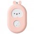 Air Purifier Household USB Charging Negative Ion Air Purifier Portable Necklace for Adults Kids Pink  cute rabbit 