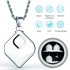 Air Purifier Necklace Wearable Mini Portable USB Air Cleaner Negative Ion PM2 5 Air Freshener white