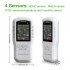 Air Quality Monitor Co2 Co Pm2 5 Hcho Tvoc Temperature Humidity Meter Home Air Quality Detector T z01 White