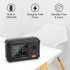 Air Quality Monitor TVOC HCHO CO2 Air Analyzer Intelligent Digital Lcd Portable Black
