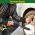 Air Tire Inflator With Pressure Gauge 120 PSI 6 Inch Dual Head Chuck 12 Inch Heavy Duty Rubber Hose 1 4 Inch NPT Internal Threaded Inlet black