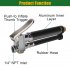 Air Tire Inflator With Pressure Gauge 120 PSI 6 Inch Dual Head Chuck 12 Inch Heavy Duty Rubber Hose 1 4 Inch NPT Internal Threaded Inlet black