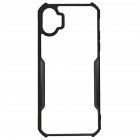 Air-bag Case Transparent Acrylic Shockproof Anti-scratch Protective Cover Compatible For Nothing Phone 1 black