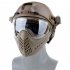 Airsoft Paintball Masks With Glasses Hunt Full Face Mask Outdoor Sports Nylon Strikeball Masks Mud color