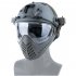 Airsoft Paintball Masks With Glasses Hunt Full Face Mask Outdoor Sports Nylon Strikeball Masks gray