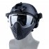 Airsoft Paintball Masks With Glasses Hunt Full Face Mask Outdoor Sports Nylon Strikeball Masks black