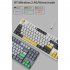 Ajazz Ak873 Keyboard 87 Keys Rgb Backlit Pbt Keycaps Bluetooth Wireless Gaming Keyboard white linear axis