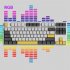 Ajazz Ak873 Keyboard 87 Keys Rgb Backlit Pbt Keycaps Bluetooth Wireless Gaming Keyboard white linear axis