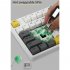 Ajazz Ak873 Keyboard 87 Keys Rgb Backlit Pbt Keycaps Bluetooth Wireless Gaming Keyboard white linear axis