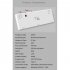 Ajazz Ak873 Keyboard 87 Keys Rgb Backlit Pbt Keycaps Bluetooth Wireless Gaming Keyboard white linear axis