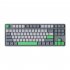 Ajazz Ak873 Keyboard 87 Keys Rgb Backlit Pbt Keycaps Bluetooth Wireless Gaming Keyboard white linear axis
