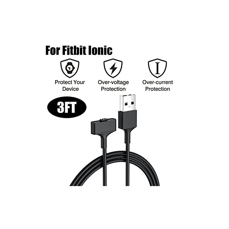 USB Charger for FITBIT Ionic Wristband Fitness Activity Tracker Sync Cable 
