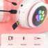 Aks 28 Rgb Cat Ear Bluetooth Headphones Stereo Music Helmet Wireless Microphone Control Phone Earphone black